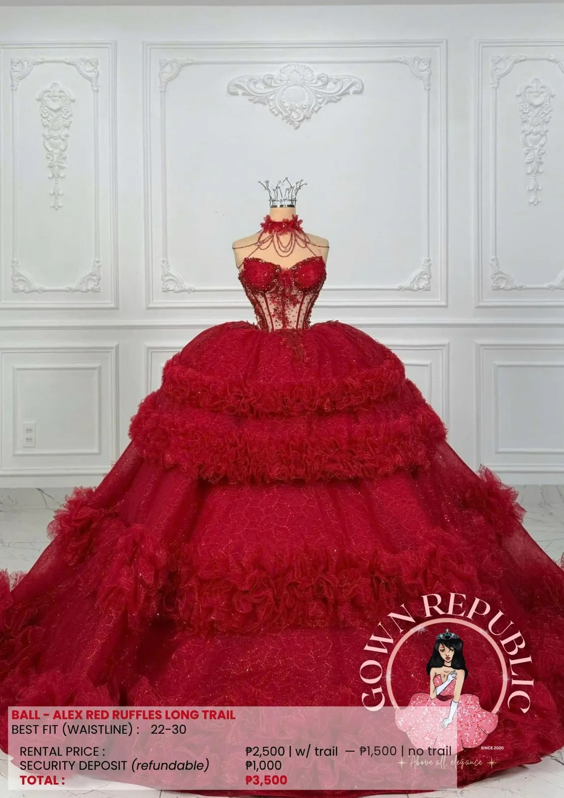 Ball Gowns: Red 258
